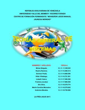 Teoría General De Sistemas