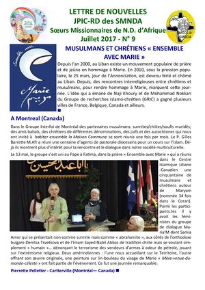 Feuille des nouvelles JPIC-RD du Juillet 2017