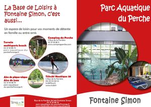 Plaquette du parc aquatique de Fontaine-Simon