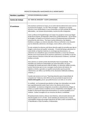 Memoria Final Proyecto Pigmalión