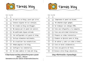 Tareas blog