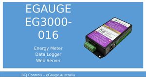 eGauge EG3000-016 | eGauge Australia | BlueLog
