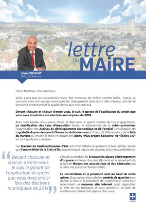 Lettre Du Maire : Grande Consultation des habitants sur l'avenir de Soissons