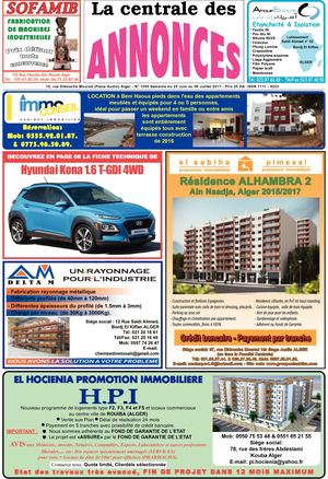 La Centrale des Annonces N° 1359 Semaine du 25 Juin au 08 Juillet 2017