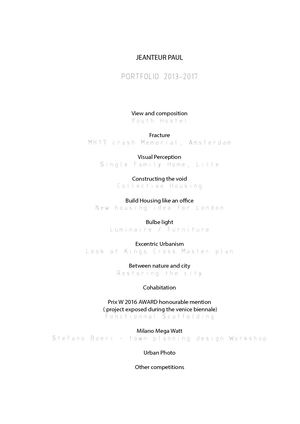 portfolio Paul jeanteur