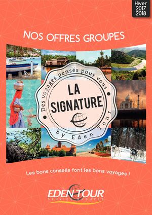 Brochure Eden Tour Service Groupes Hiver 20172018