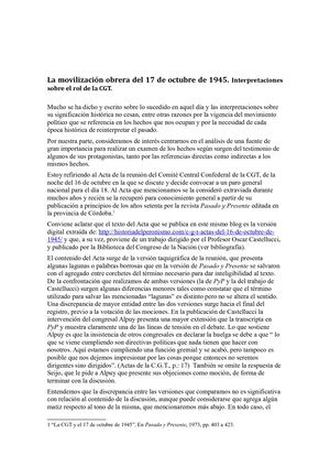 Interpretaciones Sobre El 17 10