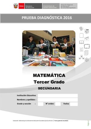 Prueba Diagnóstica 3°