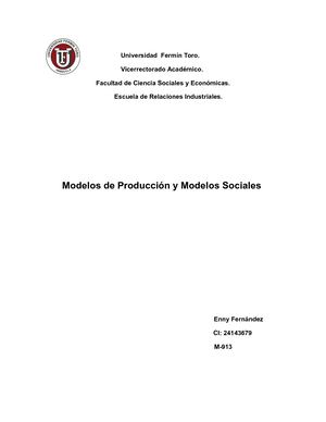 Modelos De Producción