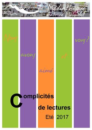 Complicités De Lecture Adulte 2017