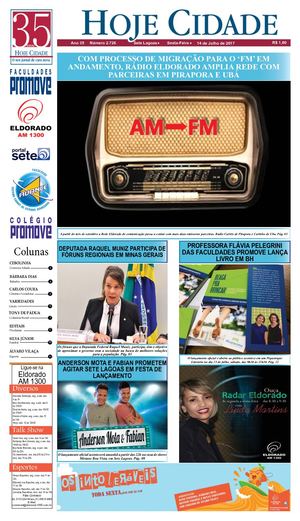 Jornal Hoje Cidade 14 07 2017