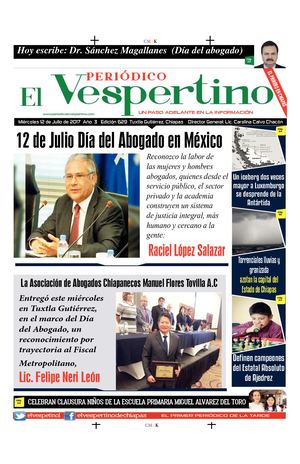 Periodico El Vespertino No 629