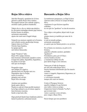 Rojas Silva Rekávo Gua Y Cas