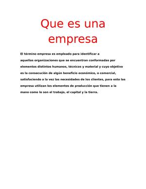Que Es Una Empresa 3