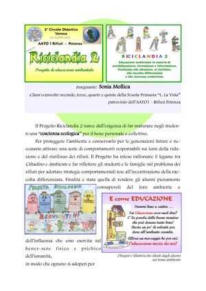 Progetto RICICLANDIA