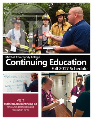 Continuing Education Fall 2017 Schedule