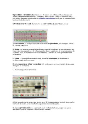 El Protoboard O Breadbord
