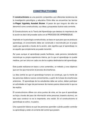 Constructivismo