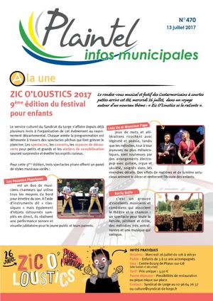 Plaintel Infos 470 Du 13 Juillet 2017