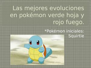 Evoluciones Pokémon
