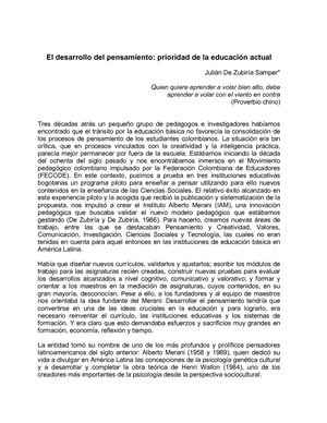 Estrategias Pensamento Zubiria