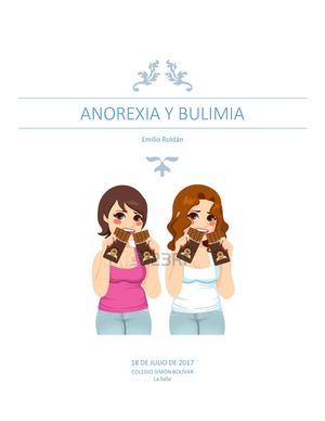 Anorexia Y Bulimia