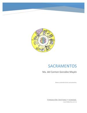 Tablas De ContenidoSacramentos