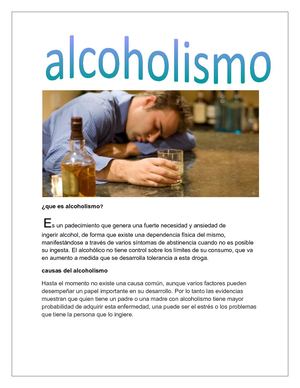Que Es Alcoholismo