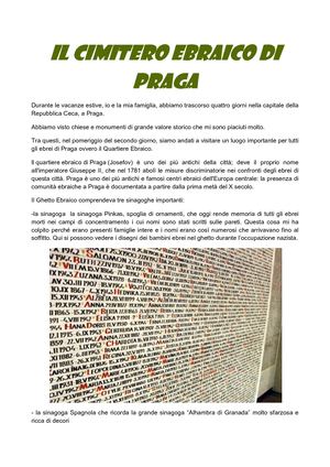 Cimitero Ebraico Di Praga