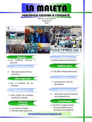 Periódico La Maleta Edición 18