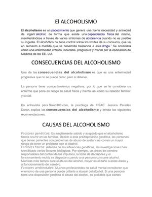 El Alcoholismo En Pele