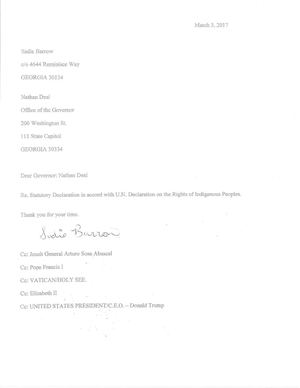 Statutory Declaration and Attachments