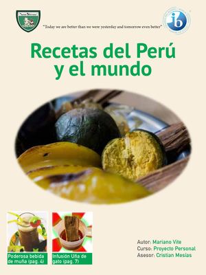 Recetas Medicinales del Perú y del Mundo