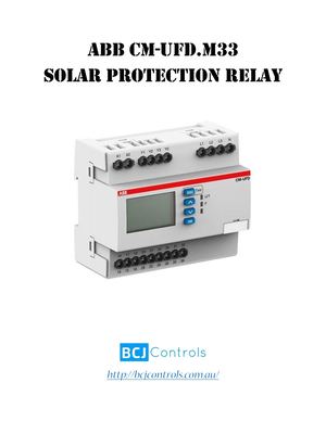 ABB Solar Relay | Solar Protection Relay | BCJ Controls