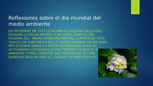 Reflexiones Sobre El Día Mundial Del Medio Ambiente