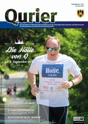 Qurier 08/2017 vom 29.07.2017 - Das Amtsblatt der Welterbestadt Quedlinburg mit den Ortschaften Bad Suderode und Stadt Gernrode