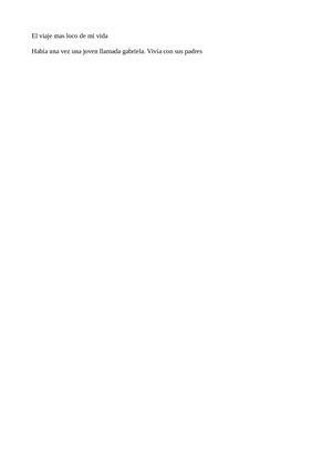 Cuento Gabriela