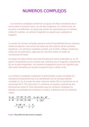 Numero complejos