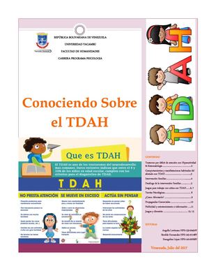 Conociendo sobre el TDAH