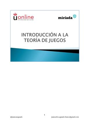 Juegos Estáticos I Francisco Javier Cervigon Ruckauer