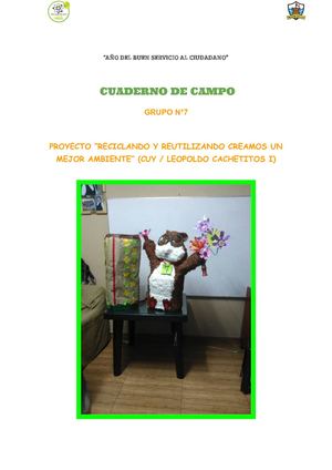 Cuaderno De Campo Cuy Leopoldo Cachetitos I