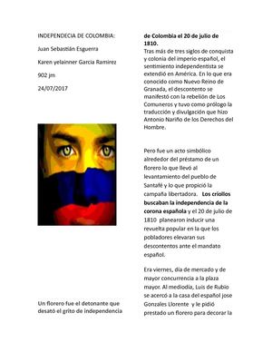 Independecia De Colombia