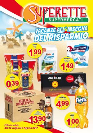 Volantino Superette Dal 20 Luglio Al 07 Agosto