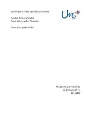 Liderazgo Semana Cuatro