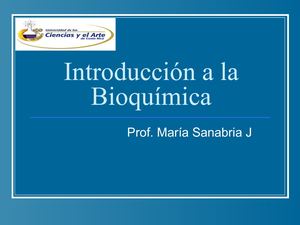 Introducción A La Bioquímica