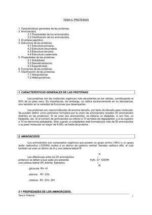 TEMA4 PROTEINAS