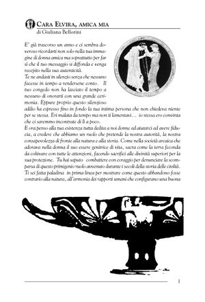 Quaderni del Simposio N° 6: Dedicato a Elvira Banotti