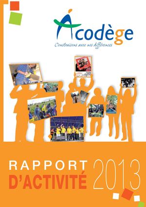 Acodege Rapport Activite General 2013
