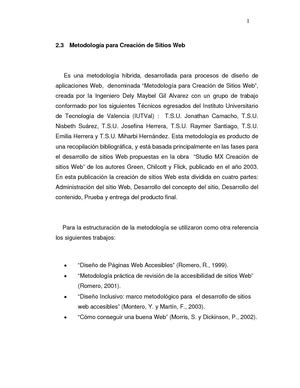 Metodologia De Desarrollo