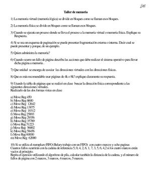 Ultimotaller De Memoria